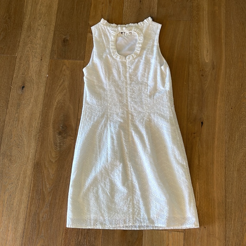 Sail To Sable White Eyelet Shift Dress - Picture 4 of 4